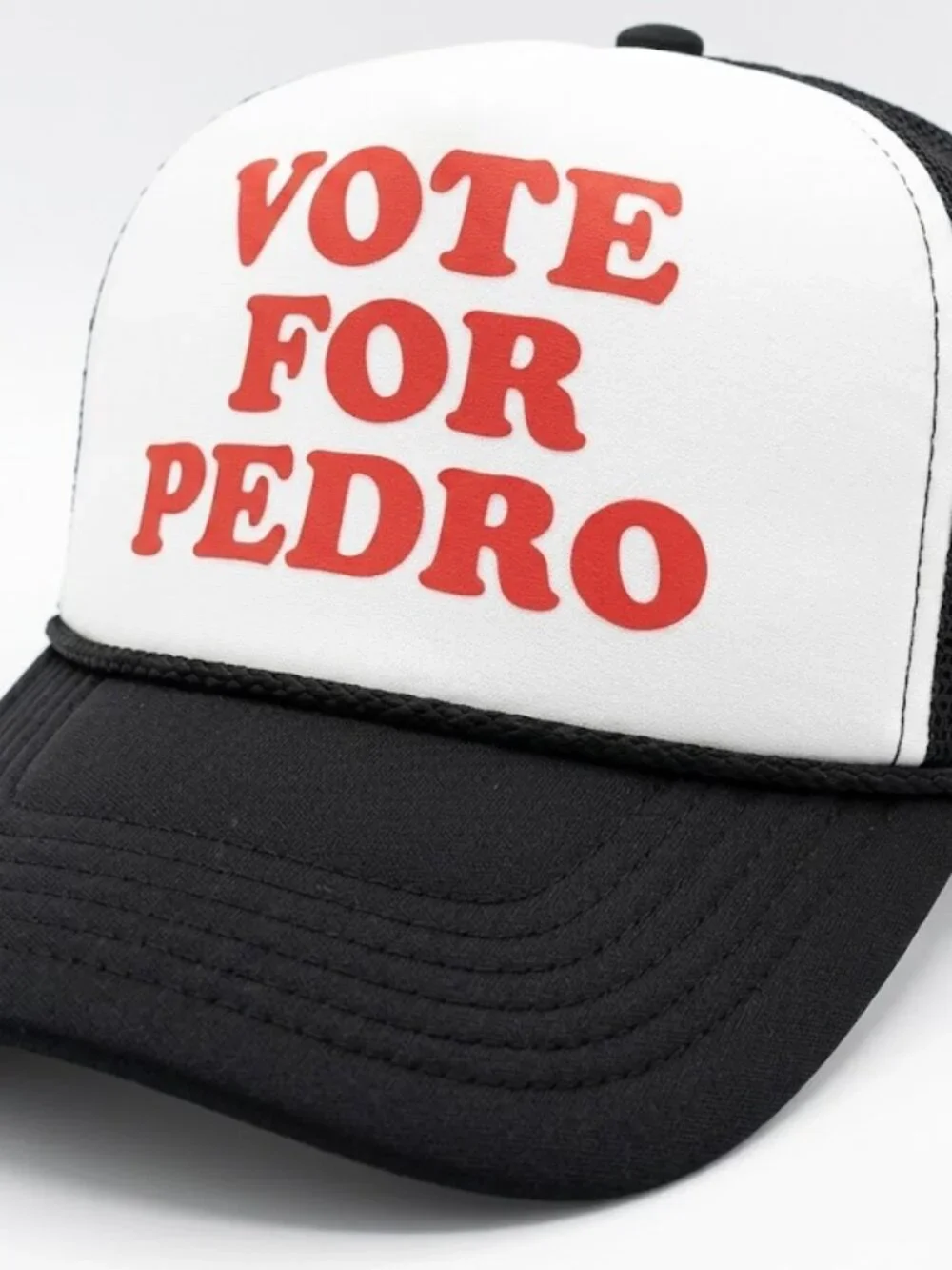Retro Vote For Pedro Trucker Hat Vintage Movie Foam Snapback Costume Cap New Y2K